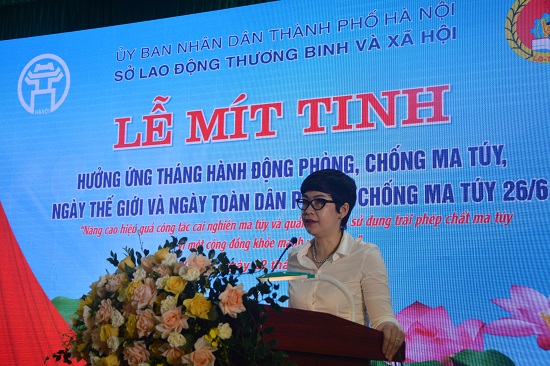 Hà Nội: Mít tinh hương ứng Tháng hành động phòng, chống ma túy, Ngày quốc tế phòng, chống ma túy và Ngày toàn dân phòng, chống ma túy 26/6 năm 2022