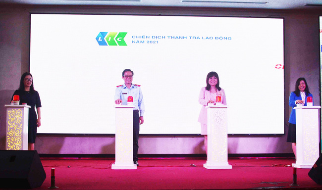 Lễ phát động thực hiện chiến dịch Thanh tra lao động năm 2021 - Ảnh 4. Lễ phát động thực hiện chiến dịch Thanh tra lao động năm 2021 - Ảnh 4.