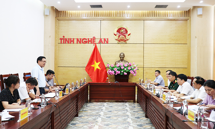 Đoàn công tác của Bộ làm việc với tỉnh Nghệ An về tổ chức Lễ trao Bằng Tổ quốc ghi công năm 2022.