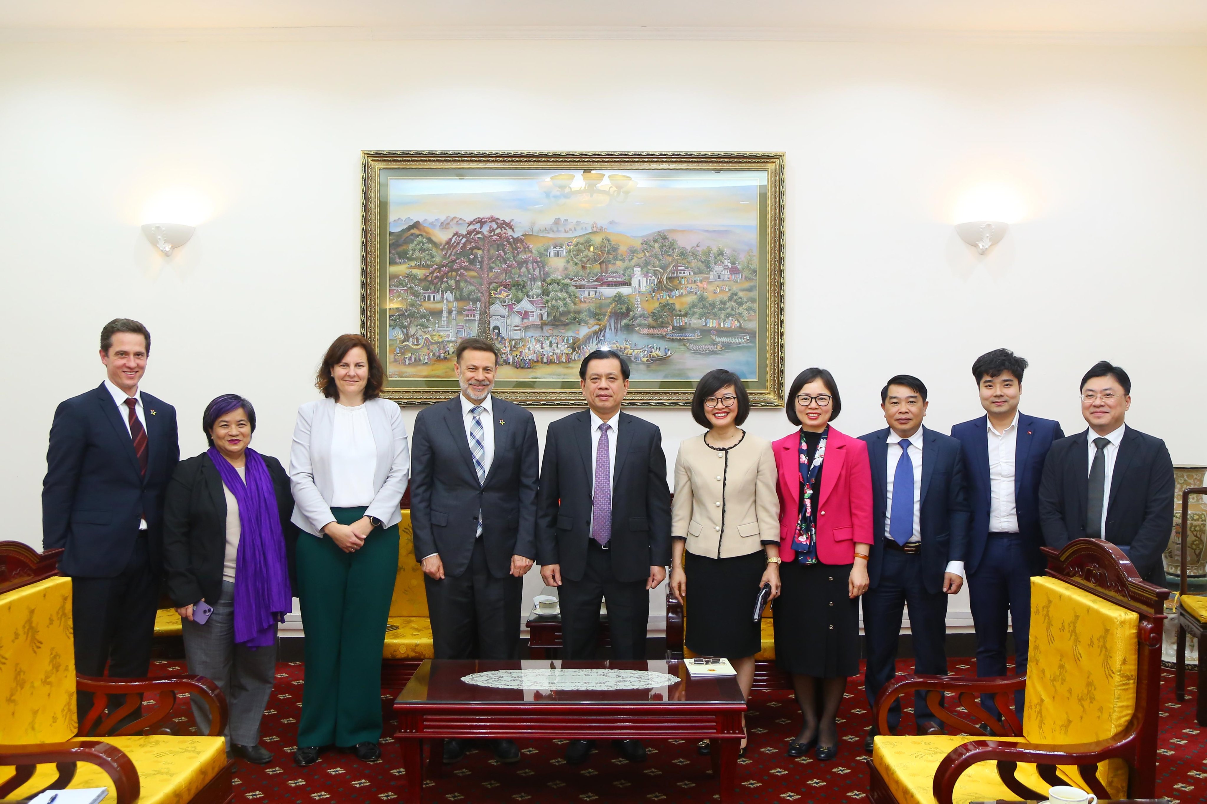 Thứ trưởng Nguyễn Bá Hoan tiếp Đại sứ Đặc mệnh toàn quyền Australia tại Việt Nam