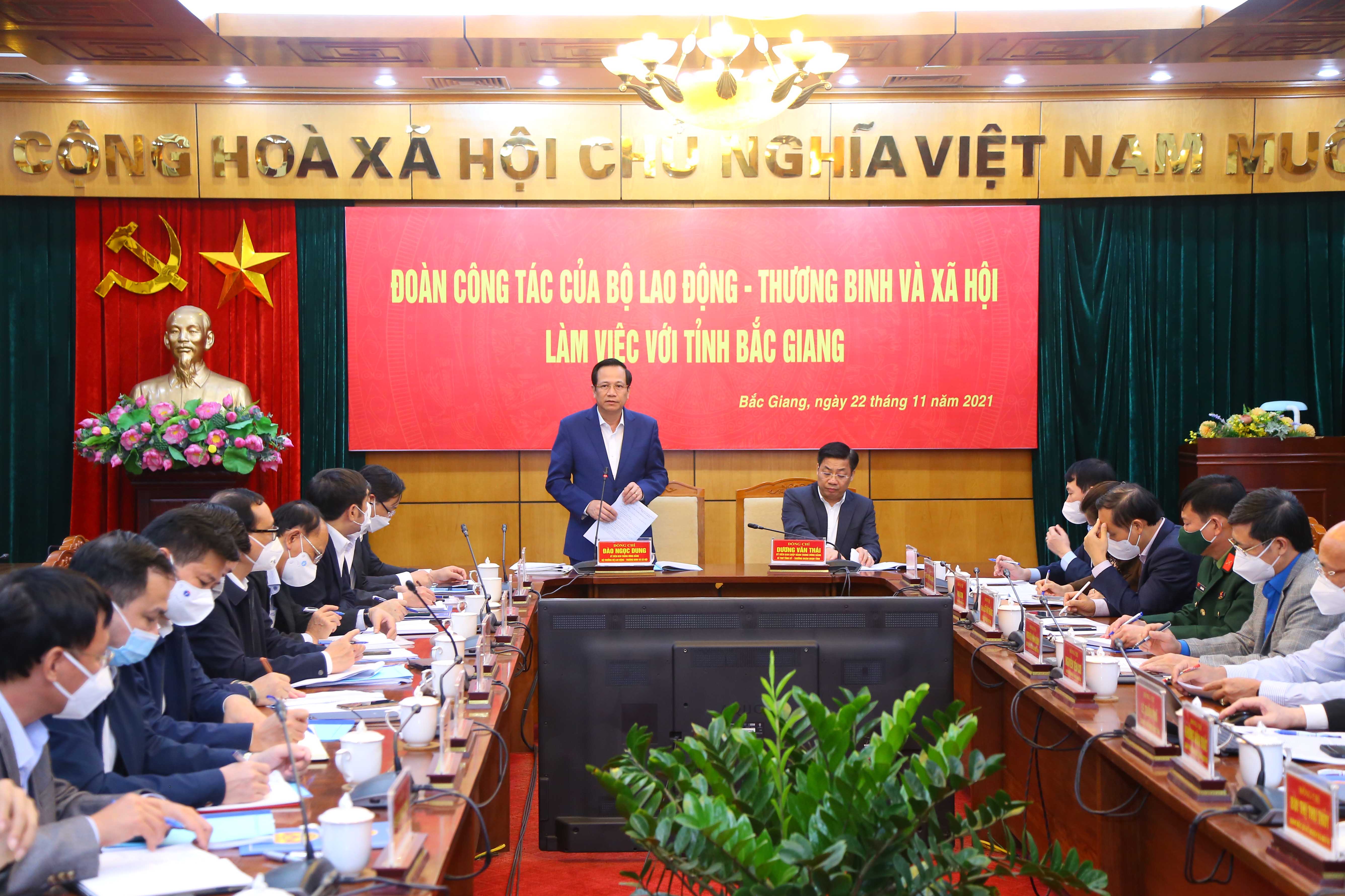 Bộ trưởng Đào Ngọc Dung: Bắc Giang quan tâm thực hiện tốt công tác an sinh xã hội